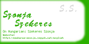 szonja szekeres business card